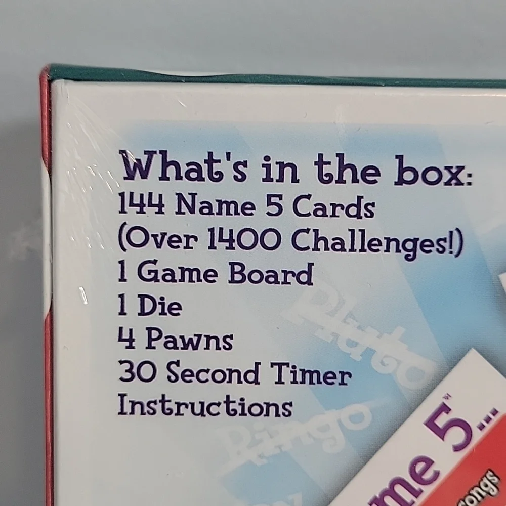 Can You Name 5? Board Game / Endless Games